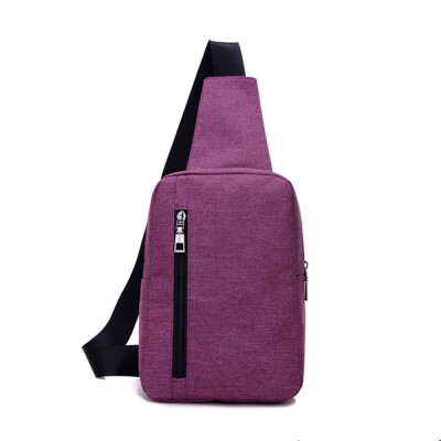 

Tailored mens chest bag Messenger bag casual canvas small backpack bag shoulder bag BK