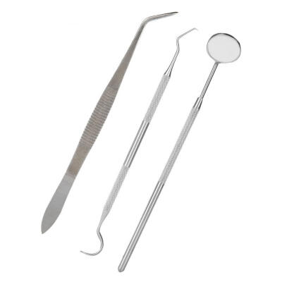 

Greensen 3pcsSet Stainless Steel Oral Care Kit Plaque Calculus Removal Dental Hygiene Tool for Home Use