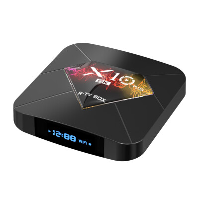 

R-TV BOX X10 PLUS Android 90 Smart TV Box Allwinner H6 UHD 4K Media Player 6K Image Decoding 4GB 64GB 24G WiFi 100M LAN USB30