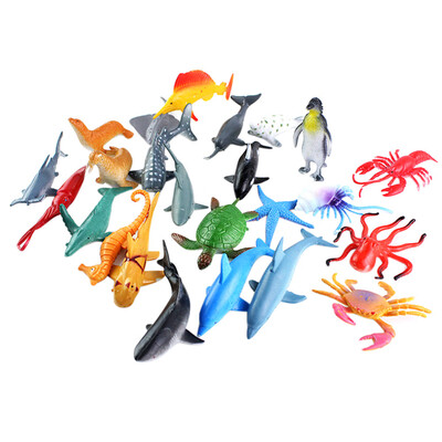 

YIWULAA Set Simulation Plastic Ocean Animals Sea Creatures Model Educative Toys
