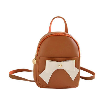 

Bowknot Small Backpacks PU Leather Satchel Women Shoulder Messenger Bags