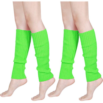 

Tailored Women & Men Fluorescence Color Stripe Boot Cuffs Warmer Knit Leg Party Stockings