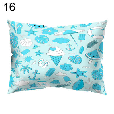 

Colorful Symbol Small Fish Throw Pillow Case Cushion Cover Sofa Bed Home Decor