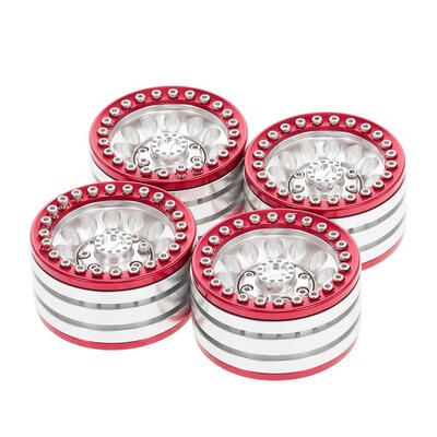 

4pcs Aluminum Alloy 19in Tire Hub Beadlock Wheels Rims for 110 RC Crawler