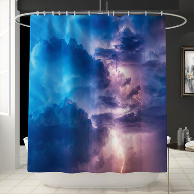 

〖Follure〗Rosy Clouds Shower Curtain Floor Mat Four-piece Bathroom Mat Set