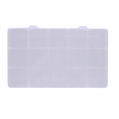 

15 Compartment Plastic Storage Box JewelryEarringTool Container Organizer