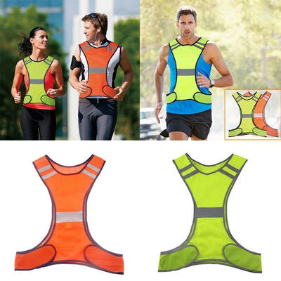 

Night Work Reflective Vest Security Safety Gear Stripes Jacket High Visibility