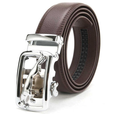 

top quality brown belt Cowskin be luxury mens genuine leather belts men automatic alloy buckle better gifts business choice