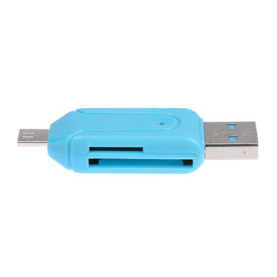 

Mini TFSD Card Reader with USBMicro USB Port OTG Function for Smart Phone