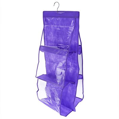 

Pocket Clear Shelf Bags Purse Handbags Organizer Door Storage Closet Hanger Useful Storage Bag