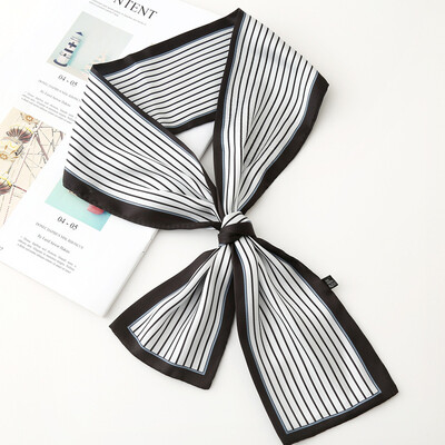 

South Koreas Dongdaemun long section small silk scarf spring&summer decoration small scarf changeable bag silk scarf fashion ribbons micro-business