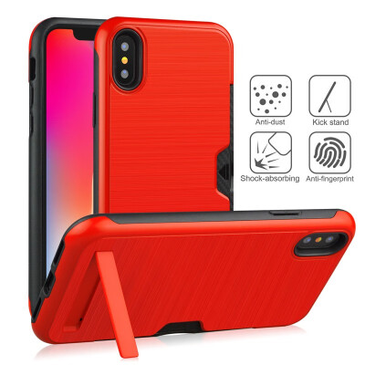 

Stand Phone Case Apple iPhone XR Armor Bumper Case iPhone XR Silicone TPU Cover iPhone XR X R Card Holder Case 61