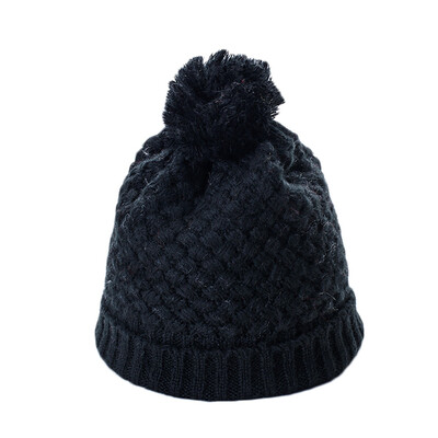 

Tailored Fashion Women Men Solid Color Knited Ball Headgear Beanie Tail Hat Cap