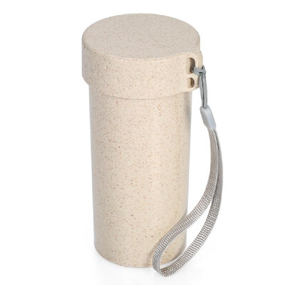 

350ml Portable Water Bottle Wheat Straw Water Cup Beverage Cup