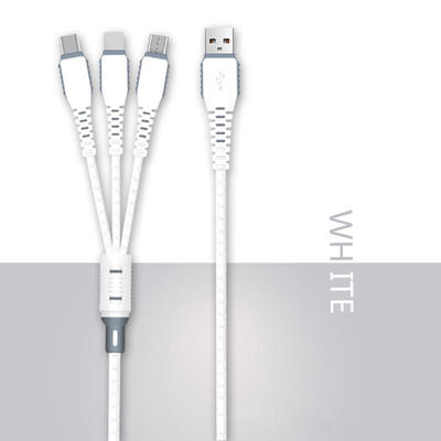 

Applicable To One To Three Data Cable IPhone6 ​​Apple Huawei Type-c Three-in-one Car Android Charging Cable-12m