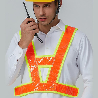 

SFVest High Visibility Reflective Vest Reflective Safety Strap Vests Workwear Security Working Clothes Day Night Cycling Running