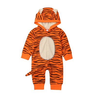 

Baby Boy Girl Tiger Romper Bodysuit Infant Babygrows Costume Outfits
