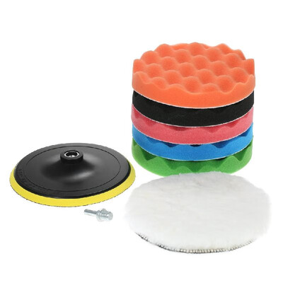 

Car Polishing Waxing Buffing Pad Sponge Plate Kit for Automobile Polisher Buffer Waxer Sander with M14 Shank