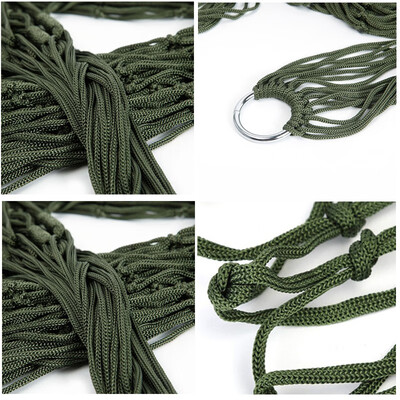 

New Portable 1 Pcs Nylon Hanging Mesh Sleeping Bed Swing Outdoor Garden Camping Hammock 270cm x 80cm