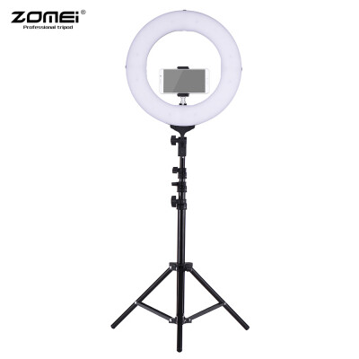 

ZOMEI 14 Inch 2700-5500K Bi-color Dimmable Ring Video Light LED Fill Light CRI 90 with Mini Ball Head Phone Holder Carrying Bag