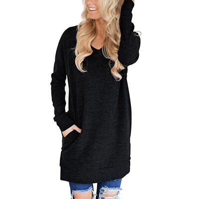 

Women V Neck Loose T-Shirt Casual Long Sleeve Jumper Leisure Pullover Tops
