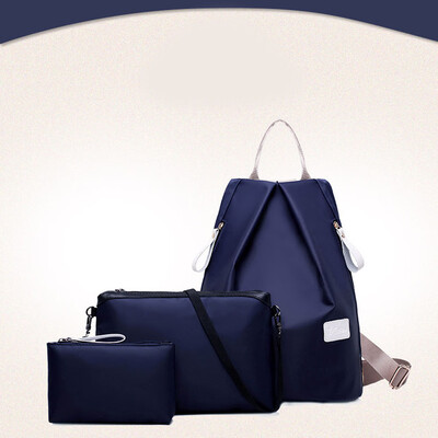 

2015New fashion 3-psc backpack waterproof Nylon oxford bags