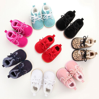 

Baby Girls Boys Autumn Winter Warm Boots Newborn Toddler Infant Soft Sole Shoes