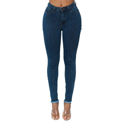

Tailored Women Solid Hole Skinny Pencil Denim Jeans Stretch Slim Fitness Sexy Pants