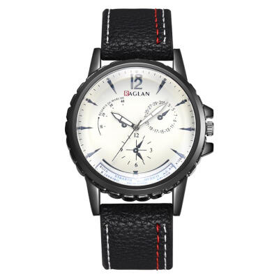 

Personality Casual Men Watch PU Leather Fashion Luxury Mens Quartz Watches