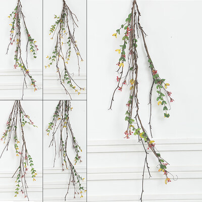 

Artificial Plant Vine Home Wedding Decoration Optional Colors 5 Heads Simulation