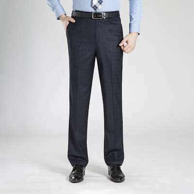 

WENGUANGUO Summer thin section pleated high waist free hot straight loose standard version mens trousers 7946