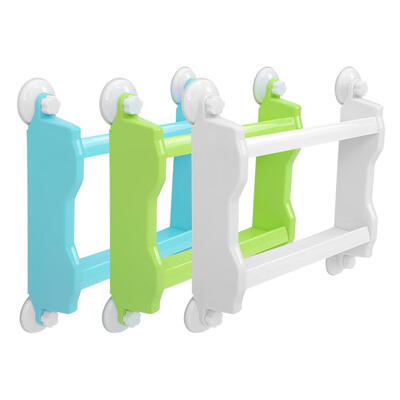 

Bathroom Kitchen Double Tiers Strong Suction Cup Rack Wall Mount Storage Shelf Organizer Shower Storage Shelf Suction Shelf