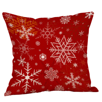 

Tailored Cotton Linen Christmas Hidden Zipper Closure Pillow Case Throw Cushion Cover Hom