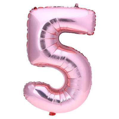 

32 in Rose Gold Number Foil Balloon Large Digit Balloon Wedding Party Decor