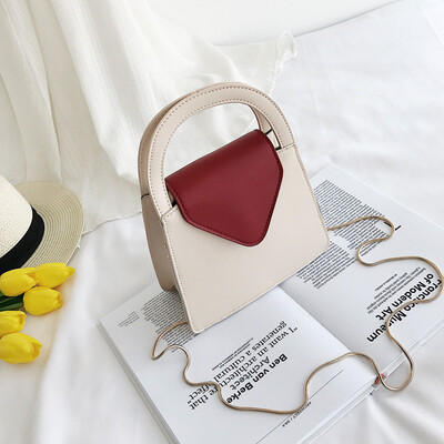 

Tailored Womens Fashion Rivet Pure-Colour Cover Retro Shoulder Bag Flap Bag