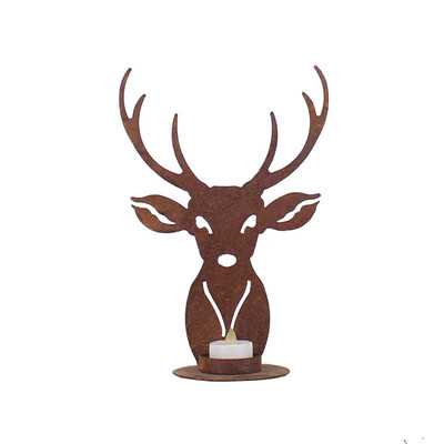 

SI MUYUAN deer head candlestick 16760
