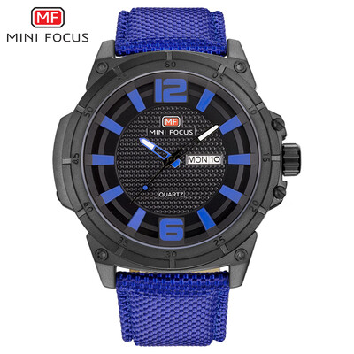 

MINI FOCUS Fox mens watch quartz watch outdoor frosted case calendar waterproof nylon belt