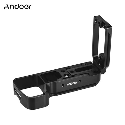 

Andoer -shaped Aluminum Alloy Quick Release Plate  Bracket Plate Quick Release Baseplate with Side Plate for Sony A7III A7MIII A