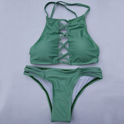 

Women Summer Swimwear Bikini Set Push-up Padded Bra Bathing Suit Swimsuit