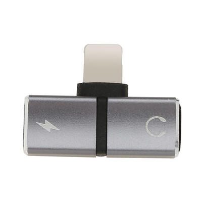 

Dual 8 Pin 2 in 1 Audio Earphone AUX Charging Adapter for iPhone X 7 8