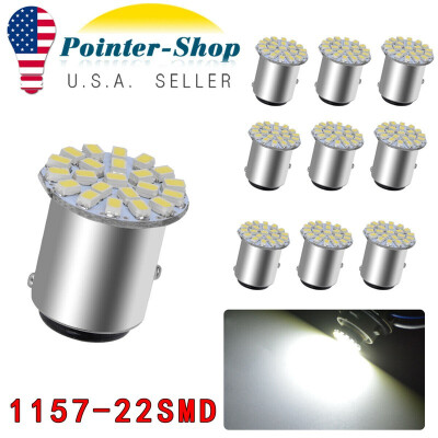 

10x White 1157 BAY15D 22-LED Backup ReverseParking LED Light Bulbs 12V 6000K