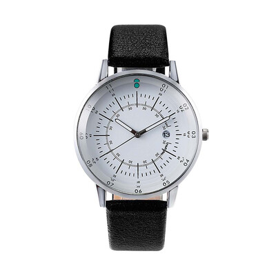 

Gobestart Fashion Business Simple Multi Scale Dial Calendar Belt Pin Buckle Quartz Watch