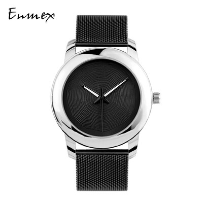

Qixi Festivals gift translation Enmex all-black lens concept tonal watch movement digital tide cool watch