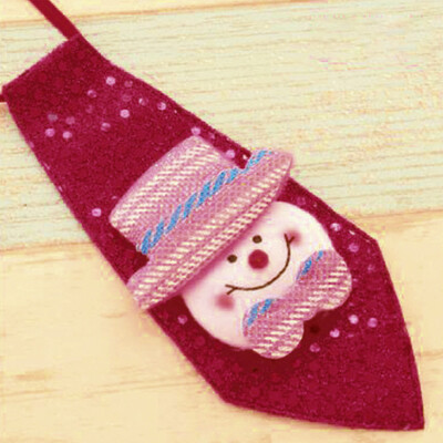 

〖Follure〗Christmas Decorations Adult Children Small Gift Tie Shiny Bow Tie