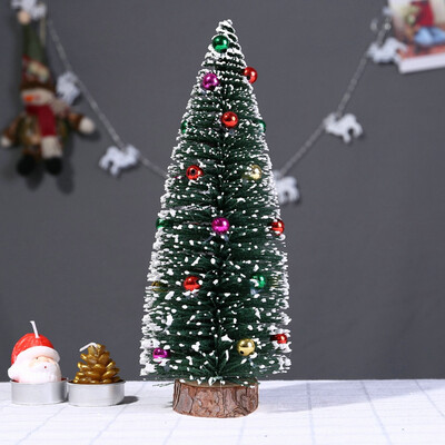 

Tailored Christmas Tree Mini Pine Tree With Wood Base DIY Crafts Home Table Top Decor