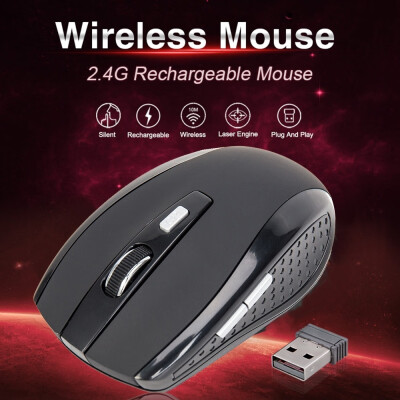 

24 GHz Wireless Mouse Cordless Optical Scroll Mice USB Receiver For PC Laptop