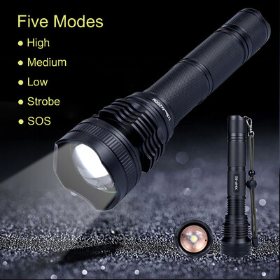 

Saidsome Lastest Tactical Military LED Flashlight Torch 5-Mode For 1865026650 flashlight lamp