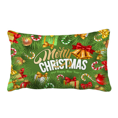 

〖Follure〗Christmas Pillow Sofa Waist Throw Cushion Cover Home Decor A