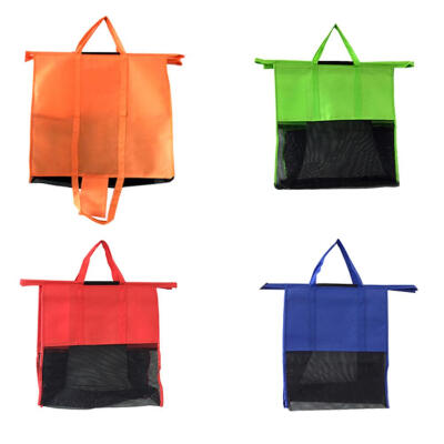 

4pcsSet Cart Trolley Supermarket Shopping Bags Foldable Reusable Handbags