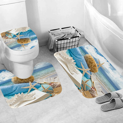 

〖Follure〗3pcs Non-Slip Fish Scale Bath Mat Bathroom Kitchen Carpet Doormats Decor
